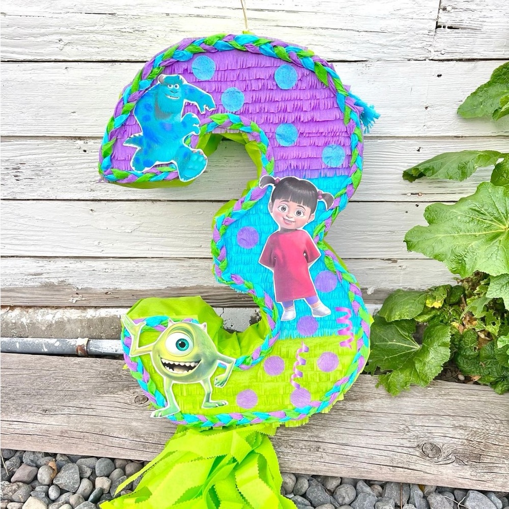Monsters Inc Number Three Piñata